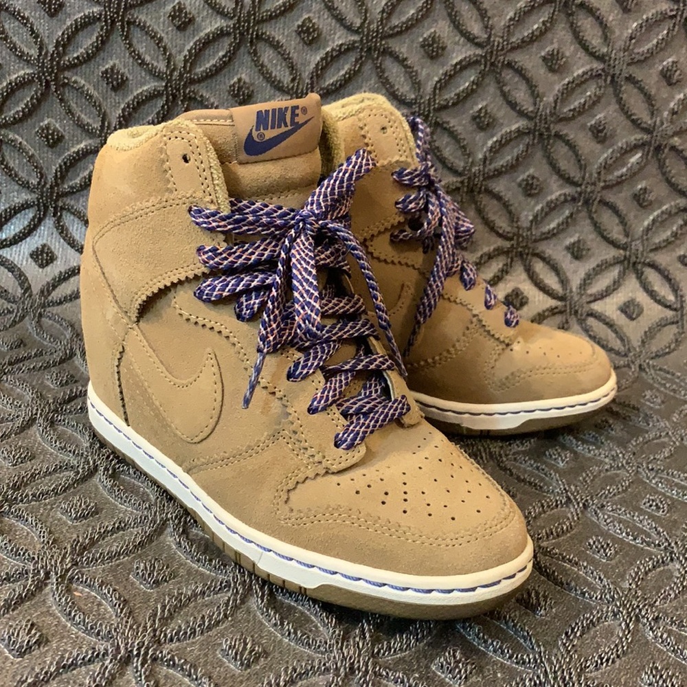 Nike wedged high tops- Size 5